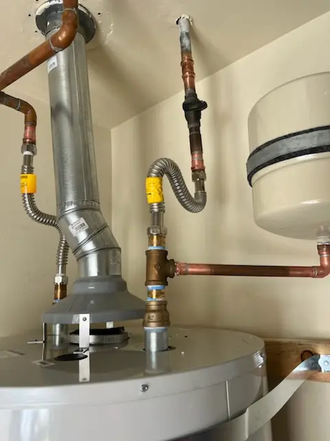 Water heater installation and plumbing repair in Hayfield
